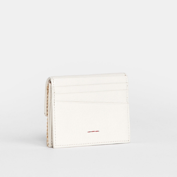 ISO!! Hammit Montana Pocket, Shell White Raffia Brushed Gold - Picture 5 of 6